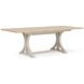 Glenndale Aged White and Wheat 90" Extendable Rectangular Dining Table