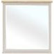 Glenndale Aged White Rectangular Dresser Mirror