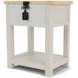 Glenndale Aged White and Wheat 1 Drawer Nightstand with USB Charging
