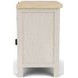 Glenndale Aged White and Wheat 2 Drawer Nightstand with USB Charging