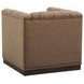 Freemont Silverado Dark Mocha Upholstered Swivel Chair with Nailhead Trim