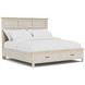 Glenndale Aged White Queen Storage Panel Bed