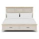 Glenndale Aged White King Storage Panel Bed