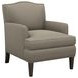 Walton Blue Upholstered Lounge Chair with Nailhead Trim