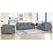 Preston Slate Gray Leather 93" Sofa