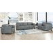 Preston Slate Leather 93" Sofa