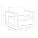 Ornelle Stinson White Performance Fabric Upholstered Outdoor Armchair