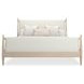 Rhythm Ivory and Sun Drenched Oak Performance Fabric King Upholstered Panel Bed