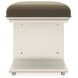 Balance Beam Pewter Upholstered Bed Bench