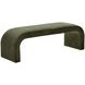 Aria Bergen Olive Upholstered 60" Accent Bench