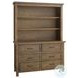 Westfield Harvest Brown Hutch and Bookcase with 3 Shelves