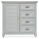 Harborwick Harbor Gray 4 Drawer Door Chest