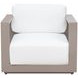 Ornelle Stinson White Performance Fabric Upholstered Outdoor Armchair