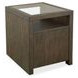 Ironwood Homestead Brown Rectangular Glass Top End Table