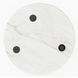 Madera White Round Guangxi Marble Top Small Spot Table