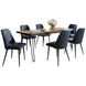 Nature's Edge Chestnut and Blueberry Upholstered 7 Piece Dining Set