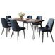 Nature's Edge Slate and Blueberry Upholstered 7 Piece Dining Set
