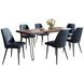 Nature's Edge Slate and Blueberry Upholstered 7 Piece Dining Set