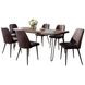 Nature's Edge Slate and Dark Brown 79" 7 Piece Dining Set