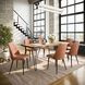 Nature's Edge Natural and Light Brown Upholstered 7 Piece Dining Set