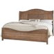 Cool Farmhouse Natural Worm King Sleigh Bed