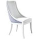 Chamberlain White Upholstered Dining Chair with Nailhead Trim