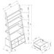 Bower Cappuccino Bookcase With Storage