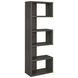 Joey Weathered Grey 5 Tier Bookcase