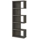 Joey Weathered Grey 5 Tier Bookcase