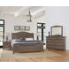 Cool Farmhouse Natural Gray King Sleigh Bed