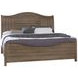Cool Farmhouse Natural Gray King Sleigh Bed