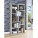 Theo Grey Driftwood 10 Shelf Bookcase