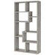 Theo Grey Driftwood 10 Shelf Bookcase