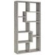 Theo Grey Driftwood 10 Shelf Bookcase