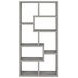 Theo Grey Driftwood 10 Shelf Bookcase