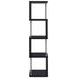 Baxter Black And Chrome Bookcase