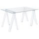 Amaturo Clear Acrylic Writing Desk