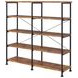 Analiese Antique Nutmeg and Black Large Bookcase