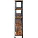 Analiese Antique Nutmeg and Black Large Bookcase
