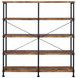 Analiese Antique Nutmeg and Black Large Bookcase