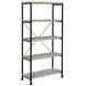 Analiese Gray Driftwood and Black 30" Bookcase