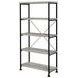Analiese Gray Driftwood and Black 30" Bookcase