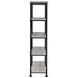 Analiese Gray Driftwood and Black 30" Bookcase