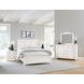 Cool Farmhouse White King Panel Bed