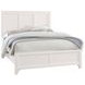 Cool Farmhouse White King Panel Bed