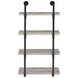 Elmcrest Black And Grey Driftwood 24" Wall Shelf