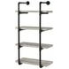 Elmcrest Black And Grey Driftwood 24" Wall Shelf