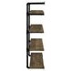 Elmcrest Black And Rustic Oak 40" Wall Shelf