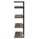 Elmcrest Black And Rustic Oak 24" Wall Shelf