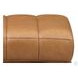 Baylor Cinnamon Leather Upholstered Rectangular Ottoman